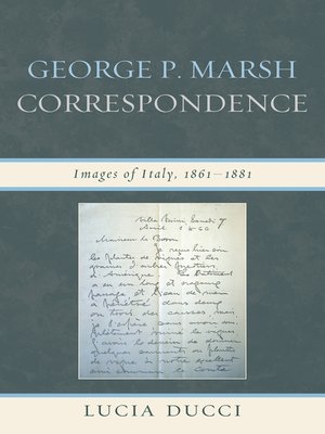 cover image of George P. Marsh Correspondence